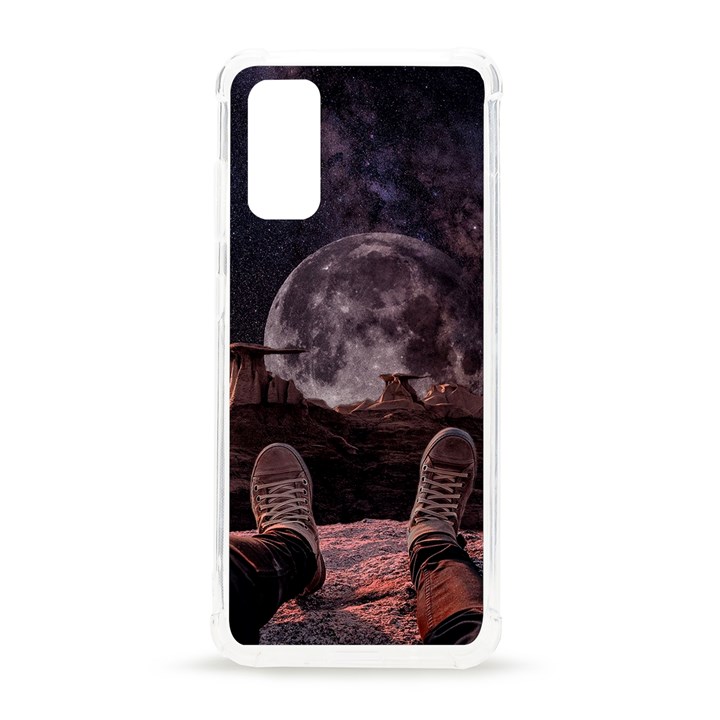 In The Cosmos Moon Sci-fi Space Sky Samsung Galaxy S20 6.2 Inch TPU UV Case