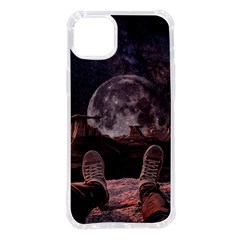 In The Cosmos Moon Sci-fi Space Sky Iphone 14 Plus Tpu Uv Print Case by Cendanart