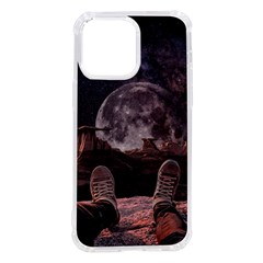 In The Cosmos Moon Sci-fi Space Sky Iphone 14 Pro Max Tpu Uv Print Case by Cendanart