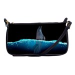 Dolphin Moon Water Shoulder Clutch Bag Front