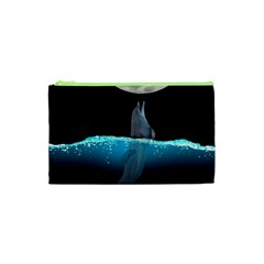 Dolphin Moon Water Cosmetic Bag (xs)