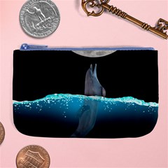 Dolphin Moon Water Large Coin Purse by Ndabl3x