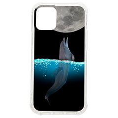 Dolphin Moon Water Iphone 12 Mini Tpu Uv Print Case	 by Ndabl3x