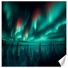 Aurora Borealis Snow Canvas 12  X 12  by Ndabl3x