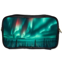 Aurora Borealis Snow Toiletries Bag (two Sides) by Ndabl3x