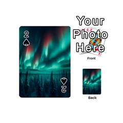 Aurora Borealis Snow Playing Cards 54 Designs (mini) by Ndabl3x