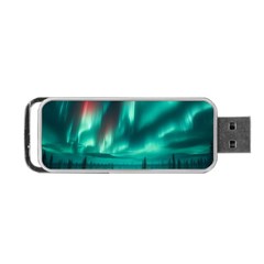 Aurora Borealis Snow Portable Usb Flash (two Sides) by Ndabl3x