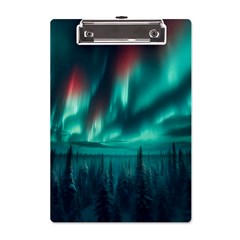 Aurora Borealis Snow A5 Acrylic Clipboard by Ndabl3x