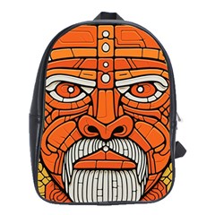 Face Skull Head Art School Bag (large) by Ndabl3x