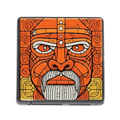 Face Skull Head Art Memory Card Reader (square 5 Slot) by Ndabl3x