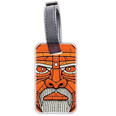 Face Skull Head Art Luggage Tag (two Sides) by Ndabl3x