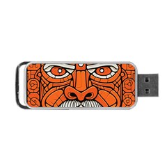 Face Skull Head Art Portable Usb Flash (one Side) by Ndabl3x