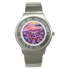 Sea Beach Water Sunset Ocean Stainless Steel Watch by Ndabl3x