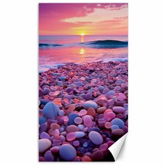 Sea Beach Water Sunset Ocean Canvas 40  X 72  by Ndabl3x