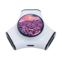 Sea Beach Water Sunset Ocean 3-port Usb Hub