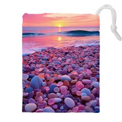 Sea Beach Water Sunset Ocean Drawstring Pouch (4xl) by Ndabl3x