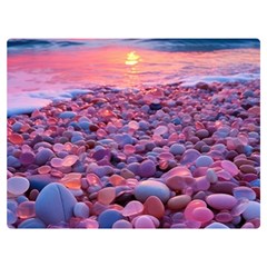 Sea Beach Water Sunset Ocean Premium Plush Fleece Blanket (extra Small) by Ndabl3x