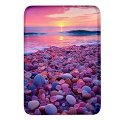 Sea Beach Water Sunset Ocean Rectangular Glass Fridge Magnet (4 Pack) by Ndabl3x