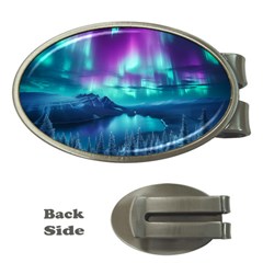 Lake Aurora Borealis Money Clips (oval)  by Ndabl3x