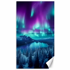 Lake Aurora Borealis Canvas 40  X 72  by Ndabl3x