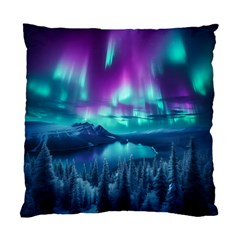 Lake Aurora Borealis Standard Cushion Case (one Side) by Ndabl3x