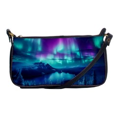 Lake Aurora Borealis Shoulder Clutch Bag by Ndabl3x