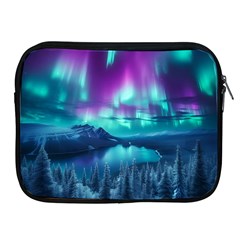 Lake Aurora Borealis Apple Ipad 2/3/4 Zipper Cases by Ndabl3x