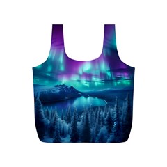 Lake Aurora Borealis Full Print Recycle Bag (s) by Ndabl3x