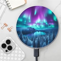 Lake Aurora Borealis Wireless Fast Charger(white) by Ndabl3x