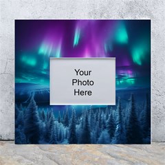 Lake Aurora Borealis White Wall Photo Frame 5  X 7 