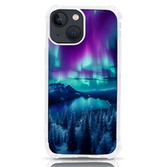 Lake Aurora Borealis Iphone 13 Mini Tpu Uv Print Case by Ndabl3x