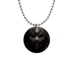 Mask Tribal 1  Button Necklace by Ndabl3x