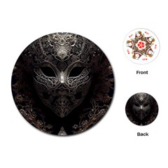 Mask Tribal Playing Cards Single Design (round) by Ndabl3x