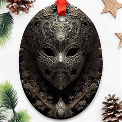 Mask Tribal Oval Ornament (two Sides) by Ndabl3x