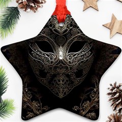 Mask Tribal Star Ornament (two Sides) by Ndabl3x