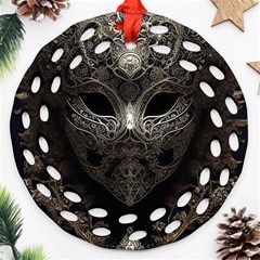 Mask Tribal Ornament (round Filigree)