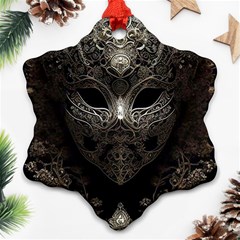 Mask Tribal Snowflake Ornament (two Sides) by Ndabl3x