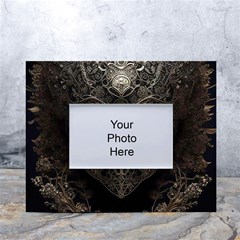 Mask Tribal White Tabletop Photo Frame 4 x6  by Ndabl3x