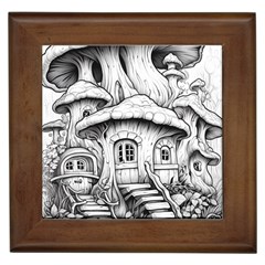 House Tree Fairy Framed Tile by Ndabl3x