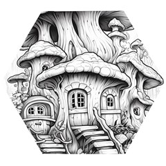 House Tree Fairy Wooden Puzzle Hexagon by Ndabl3x