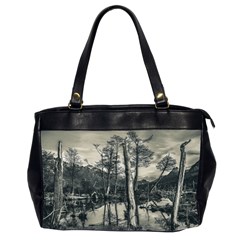 Dry Forest Landscape, Tierra Del Fuego, Argentina Oversize Office Handbag (2 Sides) by dflcprintsclothing