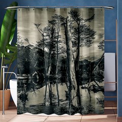 Dry Forest Landscape, Tierra Del Fuego, Argentina Shower Curtain 60  X 72  (medium)  by dflcprintsclothing