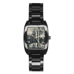 Dry Forest Landscape, Tierra Del Fuego, Argentina Stainless Steel Barrel Watch by dflcprintsclothing