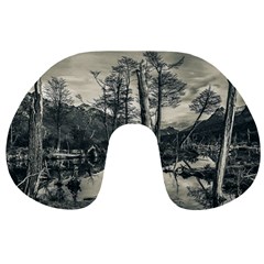 Dry Forest Landscape, Tierra Del Fuego, Argentina Travel Neck Pillow by dflcprintsclothing