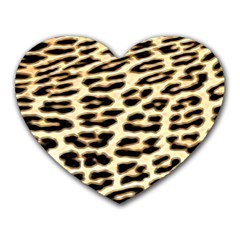 Leopard Print Heart Mousepad by TShirt44