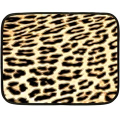 Leopard Print Two Sides Fleece Blanket (mini)