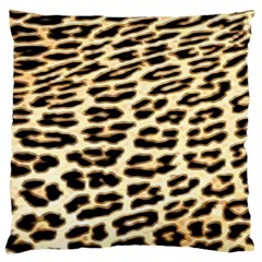 Leopard Print Standard Premium Plush Fleece Cushion Case (two Sides) by TShirt44