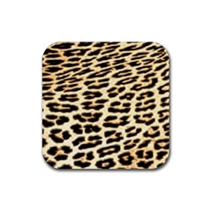 Leopard Print Rubber Coaster (square) by TShirt44