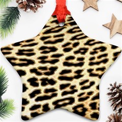 Leopard Print Ornament (star)