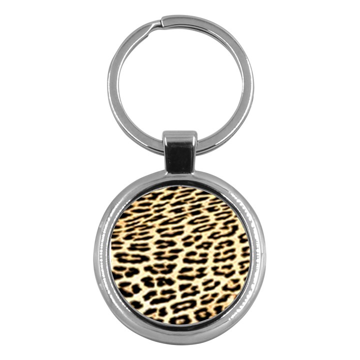 Leopard Print Key Chain (Round)